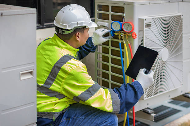 Professional Hvac technician working in Kenly, NC